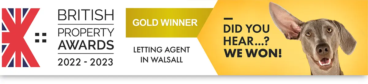 British Property Lettings Award for Walsall Banner
